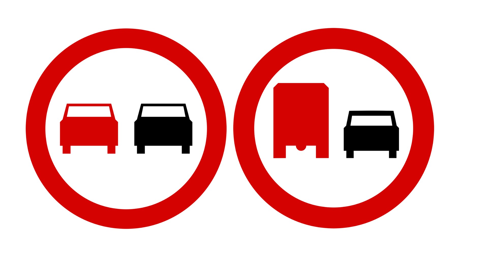 Znaki B-25 i B-26, czyli zakazy wyprzedzania