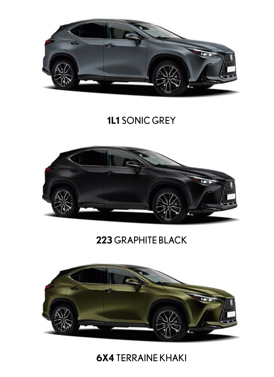 Lexus NX - kolory nadwozia