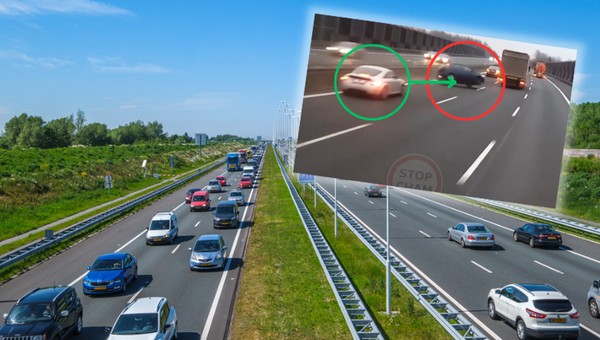 Zaskoczony kierowca Audi trafił w newralgiczne miejsce Fiata [WIDEO]