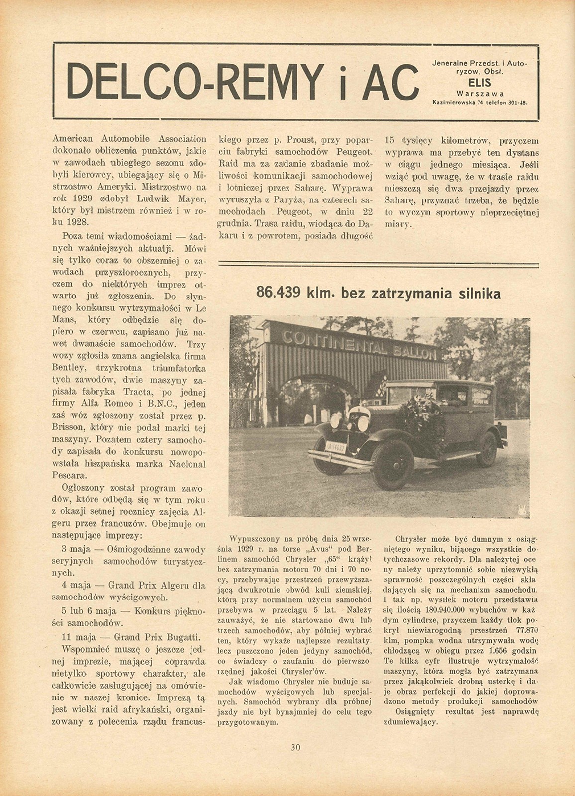 Jazda non stop Chryslerem 65