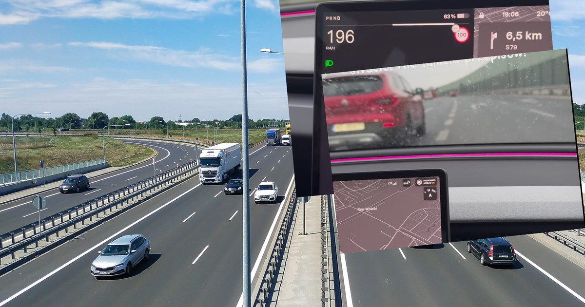 Kierowca Tesli przekroczył prędkość o ponad 70 km./h i stracił prawko