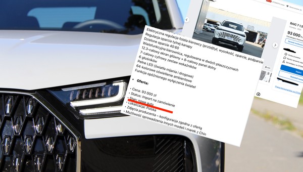 Uwaga na "używane" auta importowane z Chin