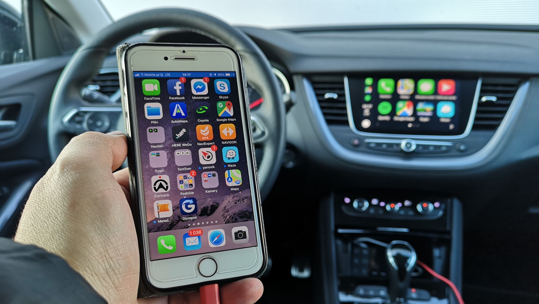 Opel Grandland X 2.0 Ultimate - CarPlay działa w Oplu bardzo dobrze