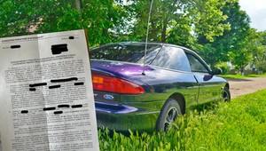 Pani Marika dwa lata temu sprzedała Forda Probe. Dziś dostała karę z urzędu