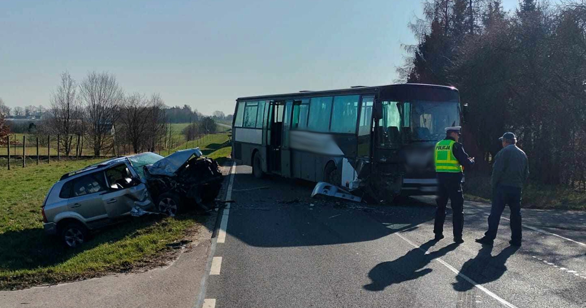 Jechał autobusem i nie ustąpił pierwszeństwa. Jego "ofiarą" padł kierowca Hyundaia