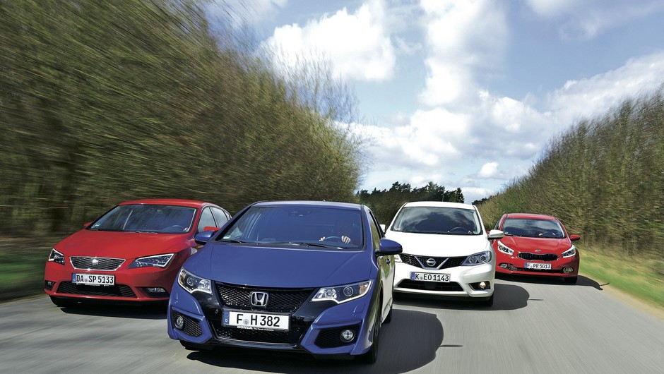 Porównanie: Honda Civic, Kia cee'd, Nissan Pulsar, Seat Leon