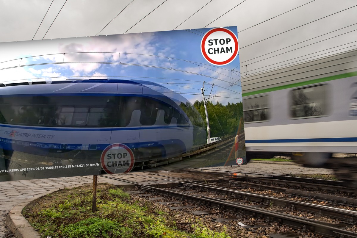 Wjechałby prosto pod pędzący pociąg Intercity. Uratowała go podstawowa zasada [WIDEO]