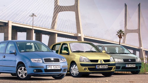 Renault Clio II, Skoda Fabia, Fiat Punto II - Samochody spod lady