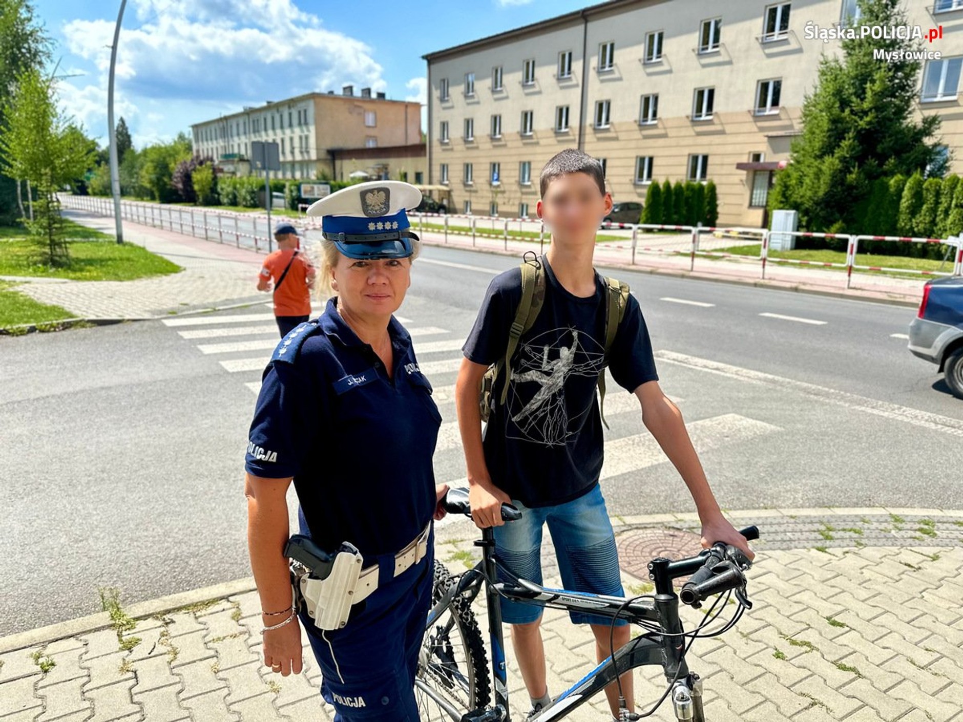 Policjanci prowadzili działania w całym mieście. Nie chodziło o kierowców