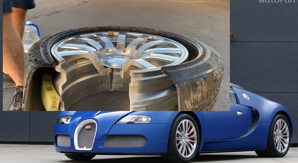 Przecięli koło warte 120 tys. zł od Bugatti Veyrona. Skrywa ciekawą rzecz