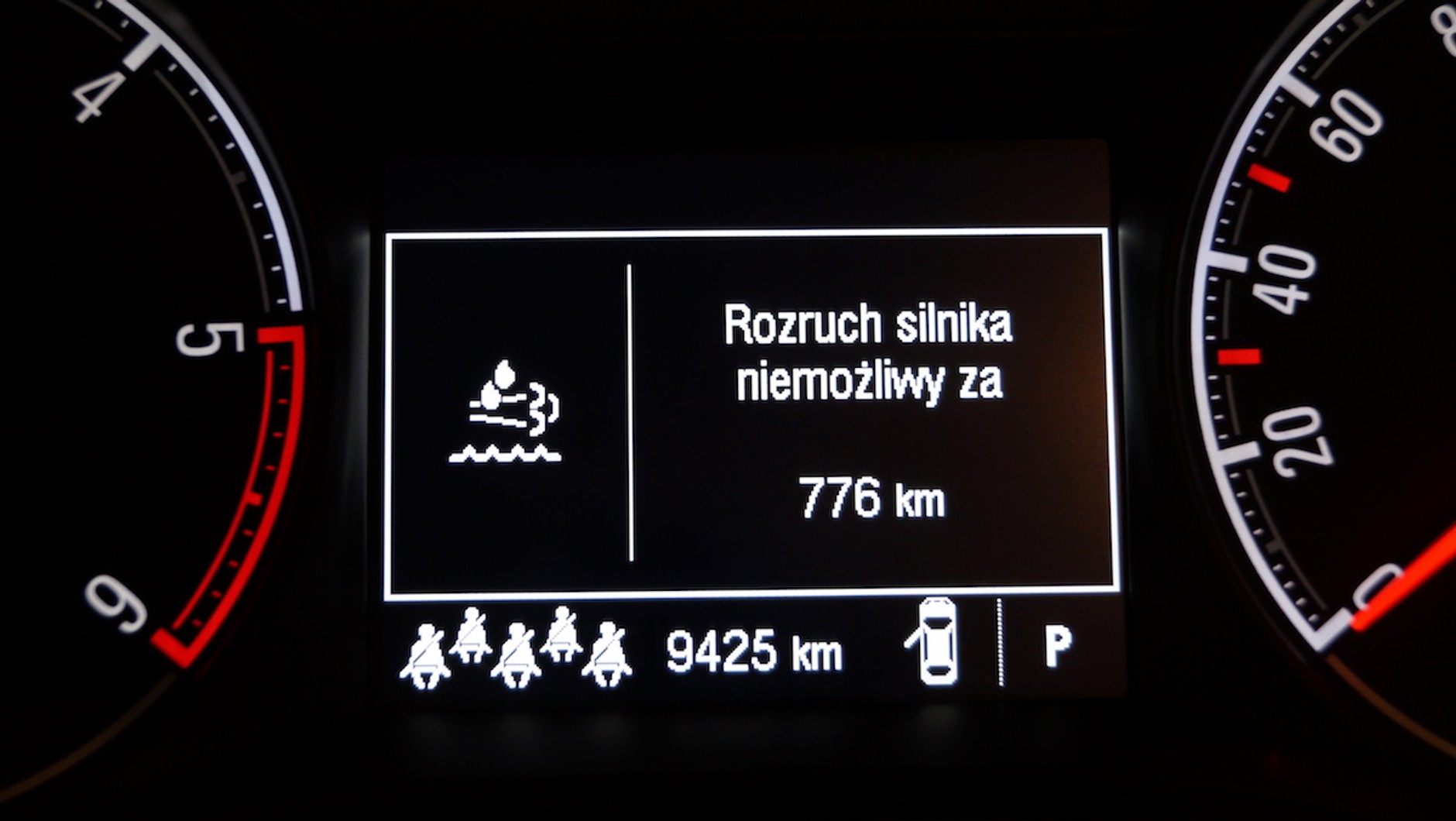 Ostrzeżenie o kończącym się płynie AdBlue