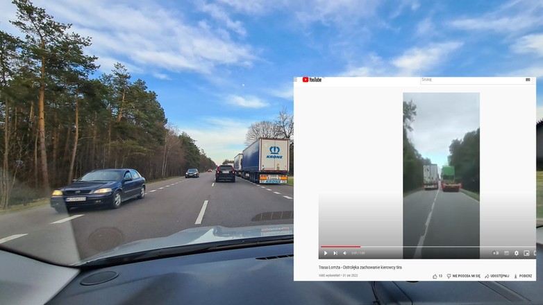 Wyprzedzanie ciężarówek