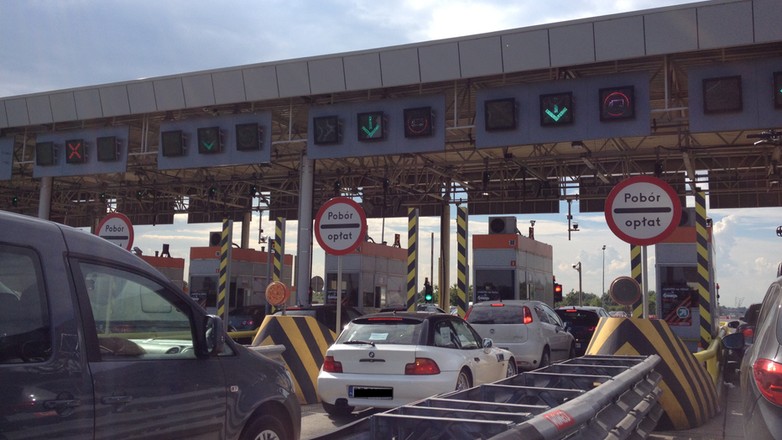 Bramki na autostradzie A4