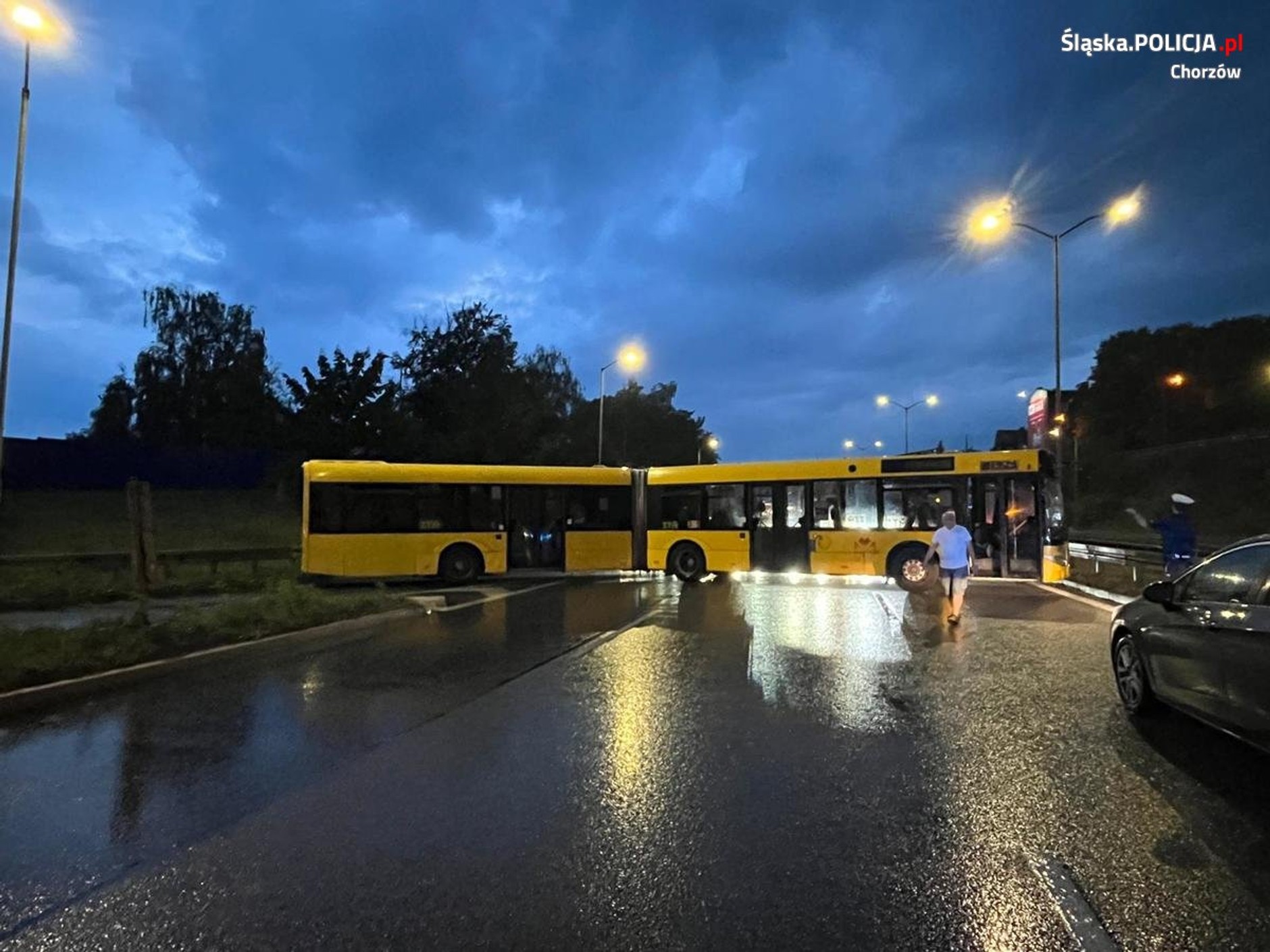 Ruch był sparaliżowany przez około pół godziny