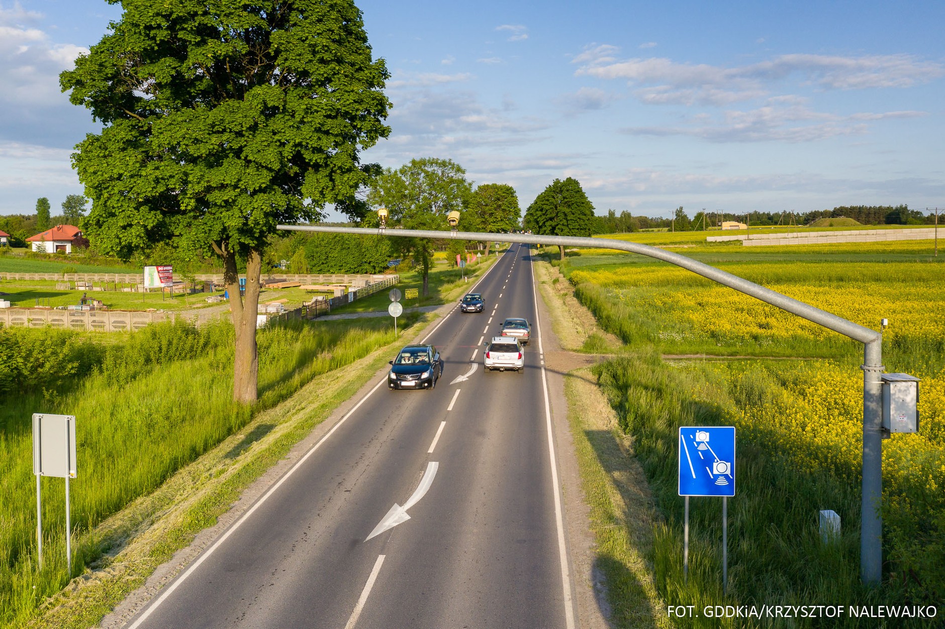 Początek odcinkowego pomiar prędkości