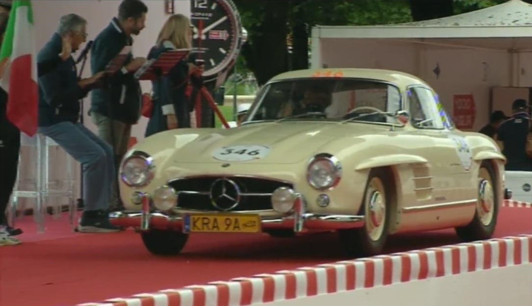Mercedes Gullwing z polską załogą na Mille Miglia 2024