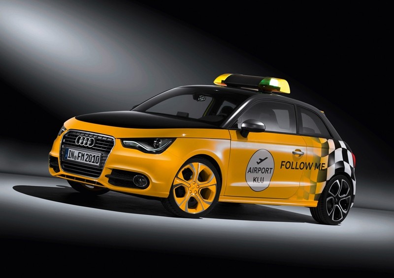 Audi A1 fajnie oblepione. Co na to Justin Timberlake?