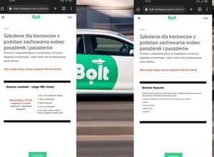 Bolt uczy kierowców, jak się zachowywać wobec pasażerów. Stworzył dla nich quiz