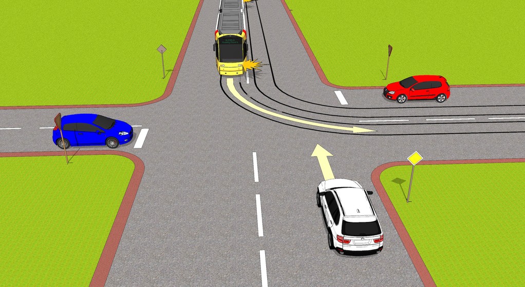 skrzyżowanie z tramwajem