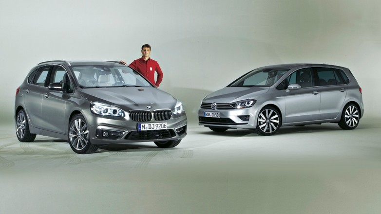 BMW serii 2 Active Tourer i VW Golf Sportsvan