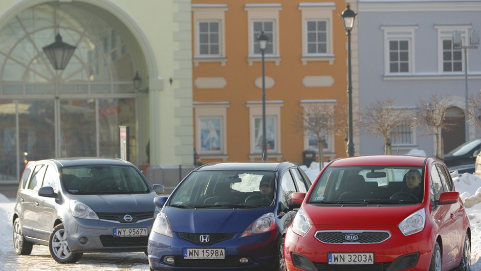 Maluchy, które nie boją  się wyzwań - Kia Venga kontra Honda Jazz i Nissan Note