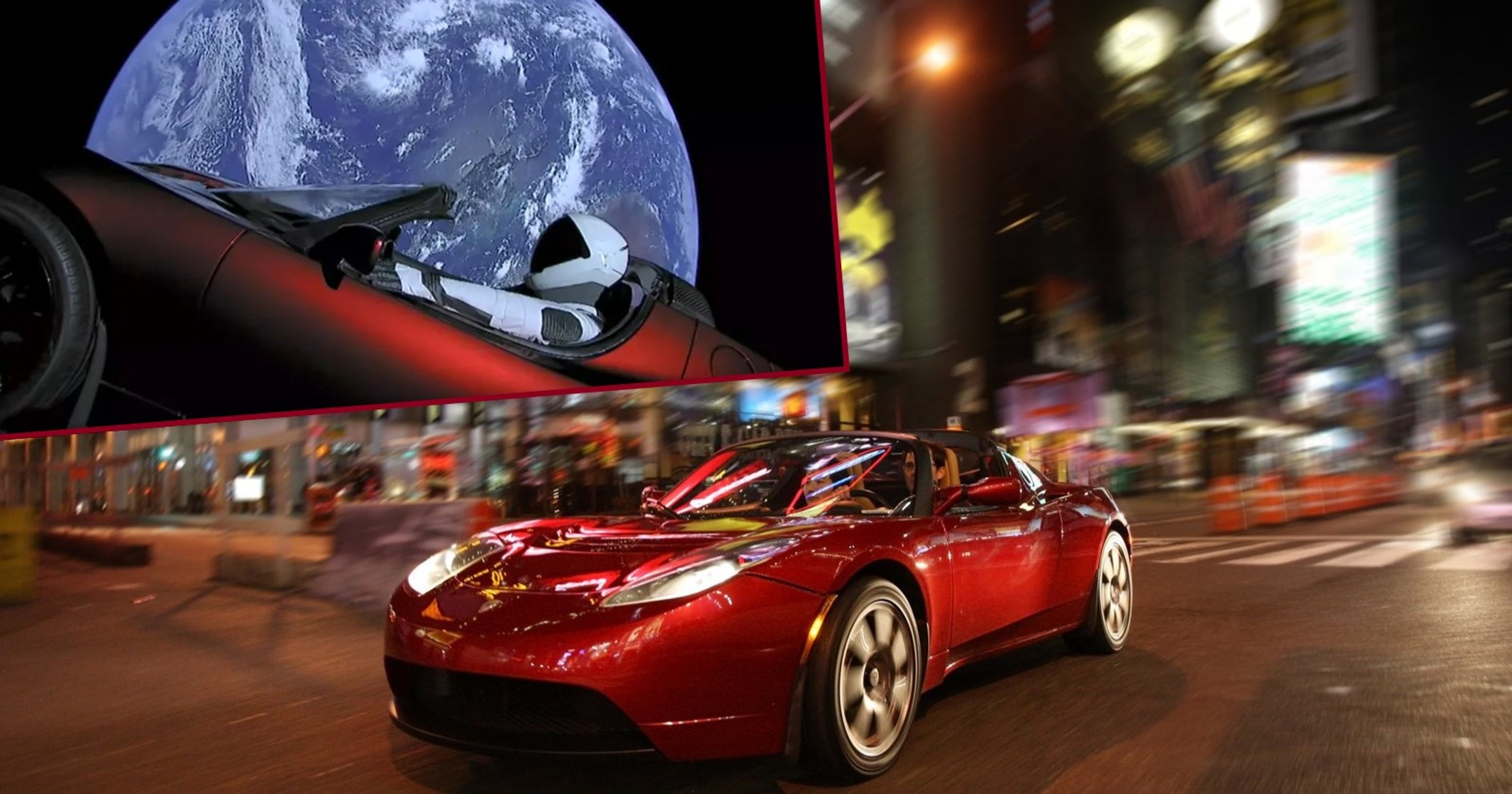 Tesla Roadster wystrzelona w kosmos