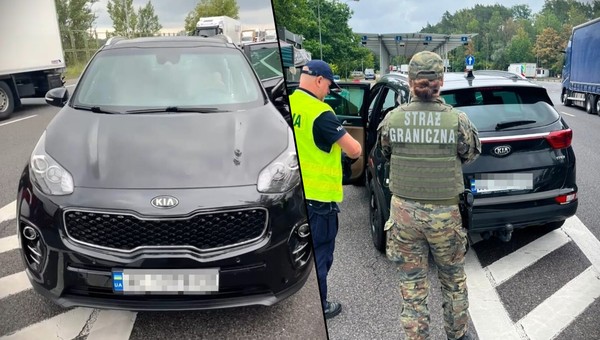 Straż Graniczna zatrzymała Polaka w Kii z fałszywymi tablicami z Ukrainy