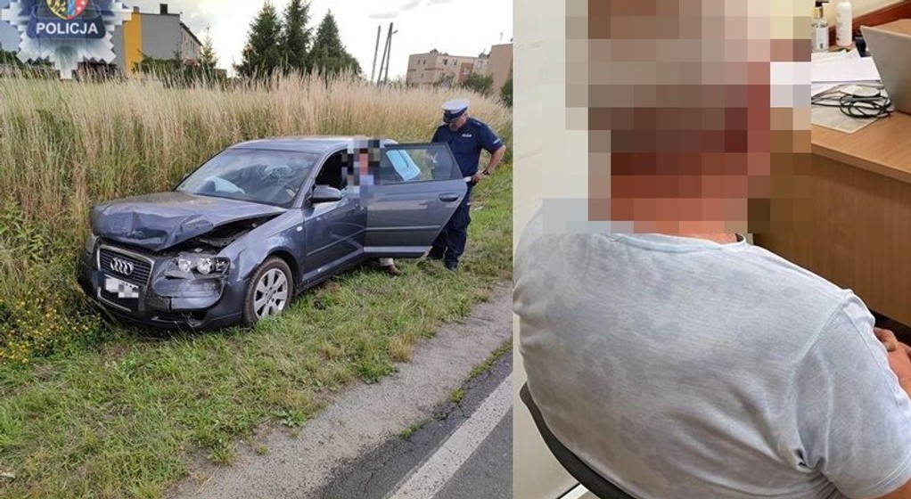 Kolizja dwóch pijanych kierowców. Sprawcę bronił jeszcze bardziej pijany kolega