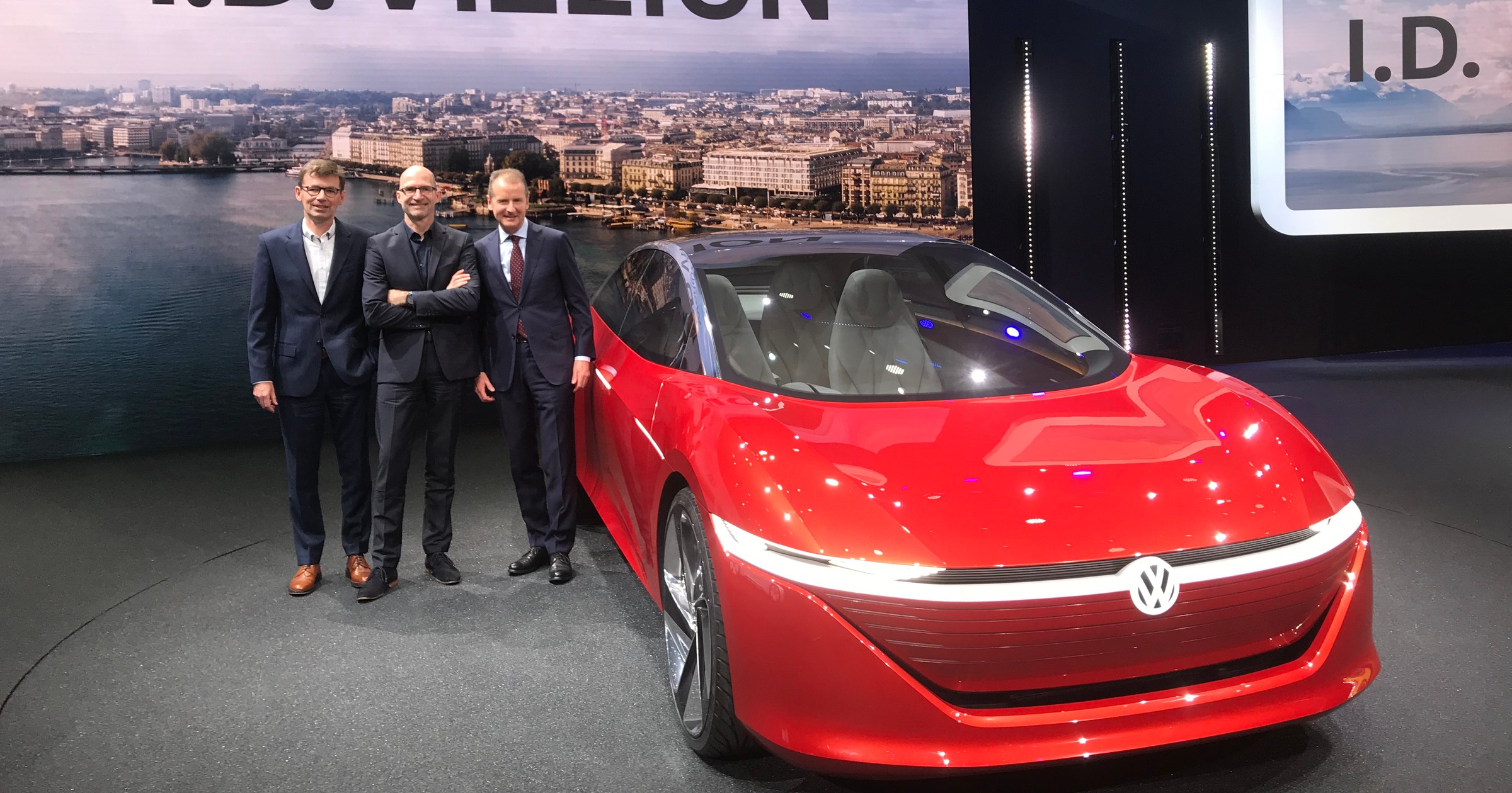 Volkswagen podczas salonu samochodowego w Genewie 2018
