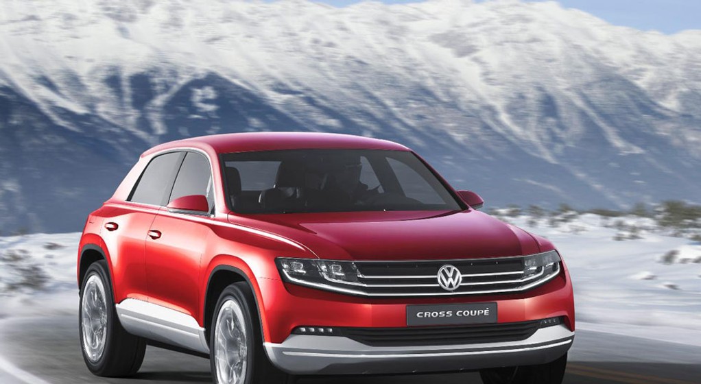 VW Cross Coupe Concept jako hybryda TDI