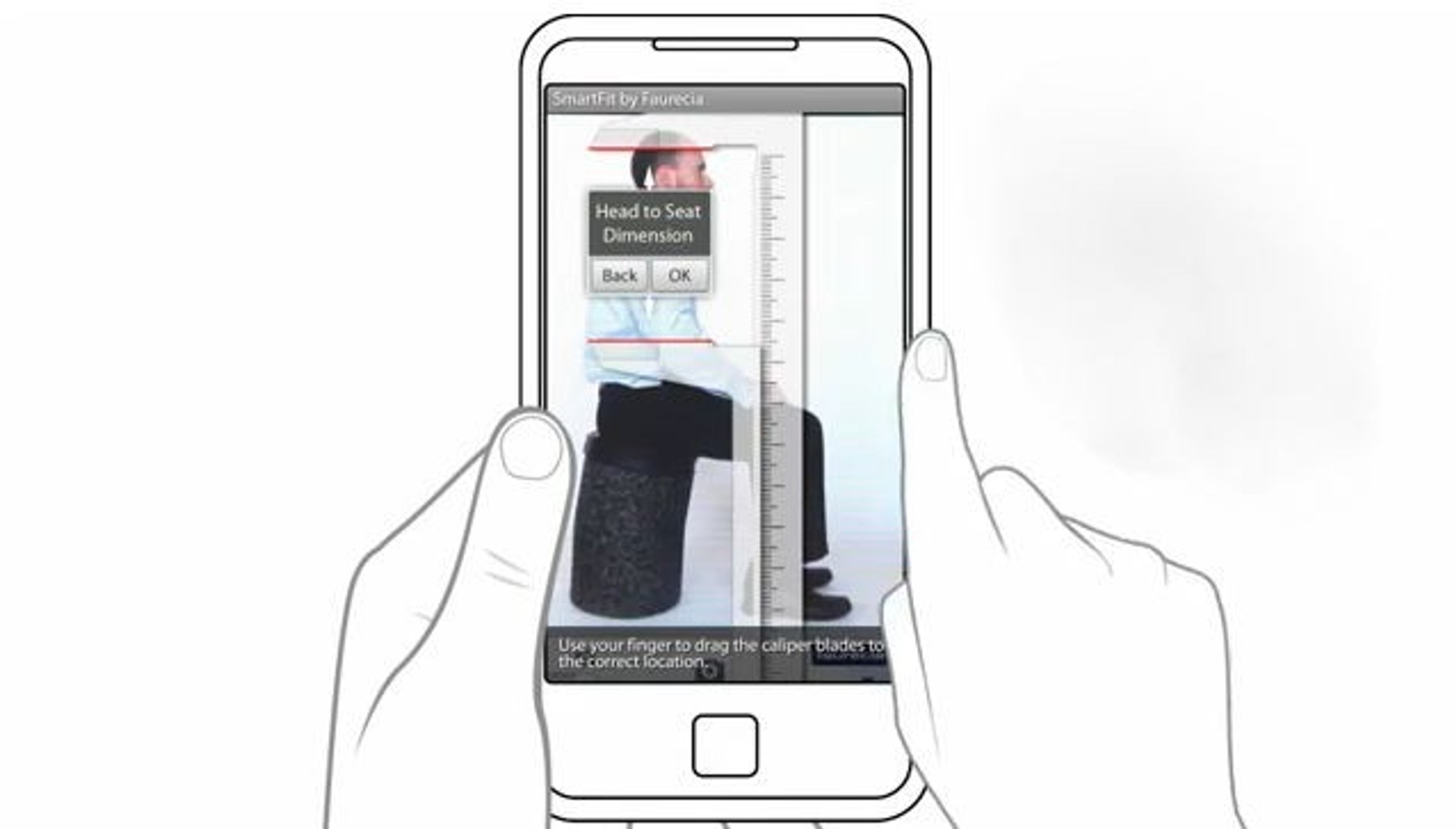 Fotel sterowany telefonem