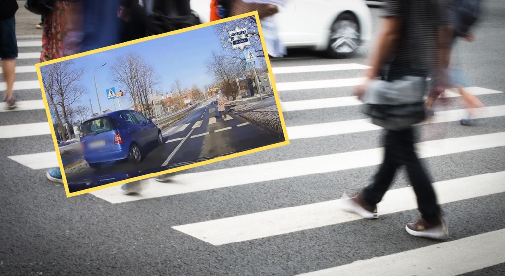 O krok od wypadku. Policja otrzymała alarmujące wideo (screen: slaska.policja.gov.p)