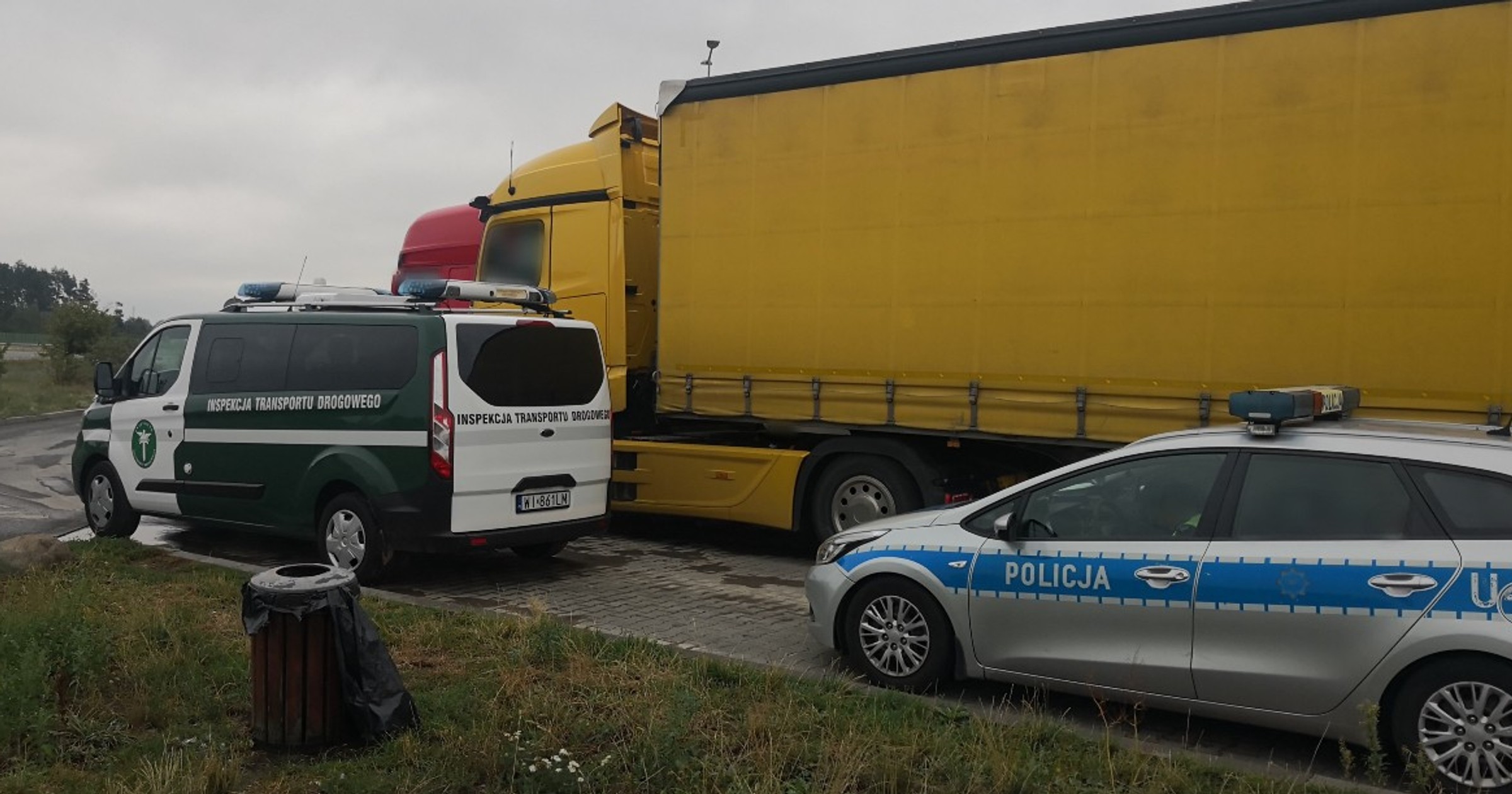 Patrol ITD zatrzymał estońską ciężarówkę, żeby sprawdzić, czy wnoszone są opłaty za przejazd