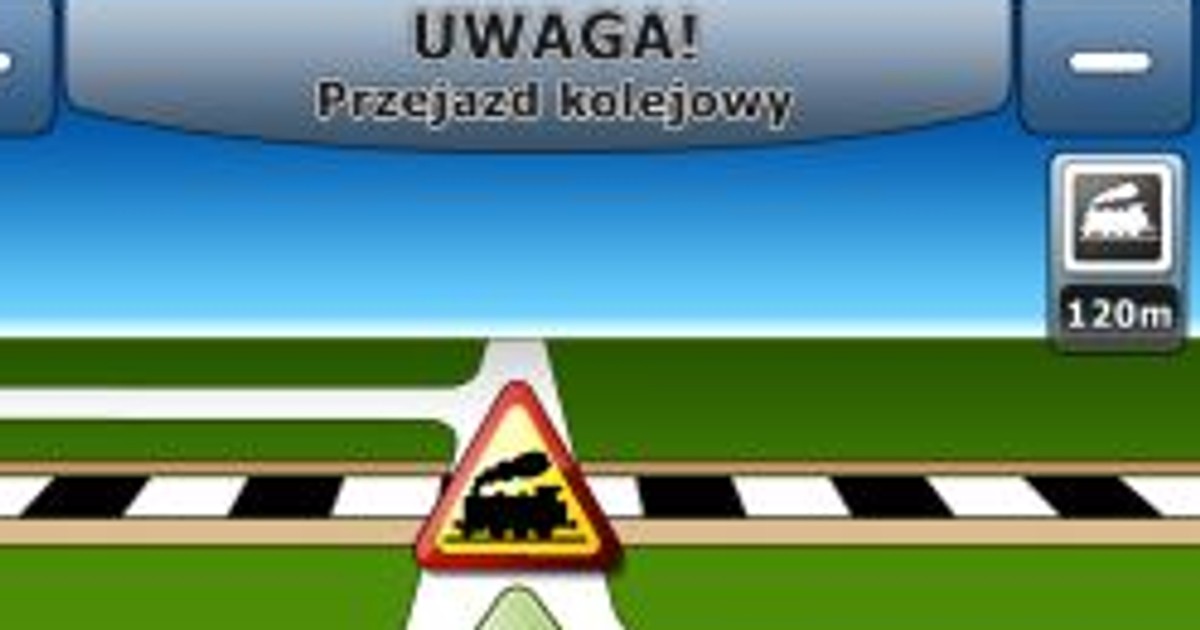 MapaMap: ostrzeżenie przed przejazdami kolejowymi
