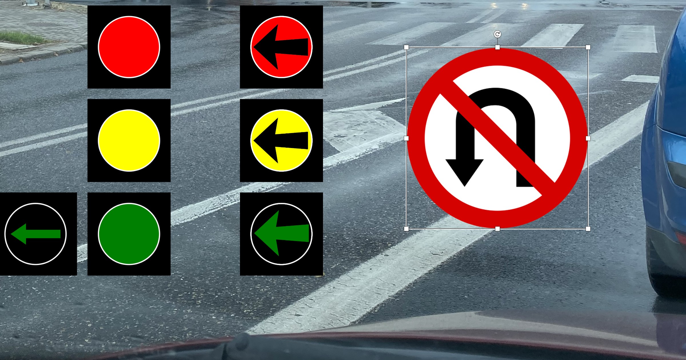 Sygnalizatory i znaki drogowe