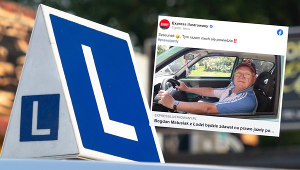 Pan Bogdan będzie zdawał na prawo jazdy 54 raz. Wydał już siedem tys.zł
