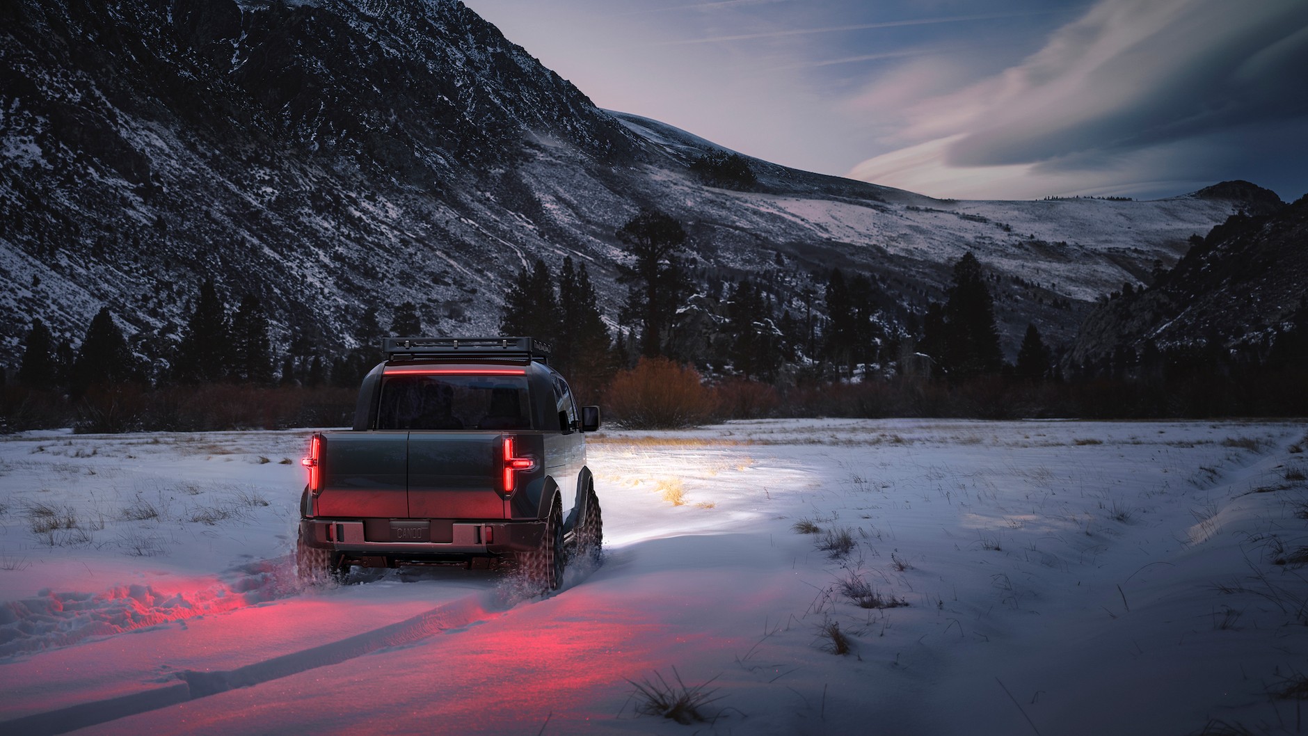 Canoo PickupTruck ExteriorSnow 10