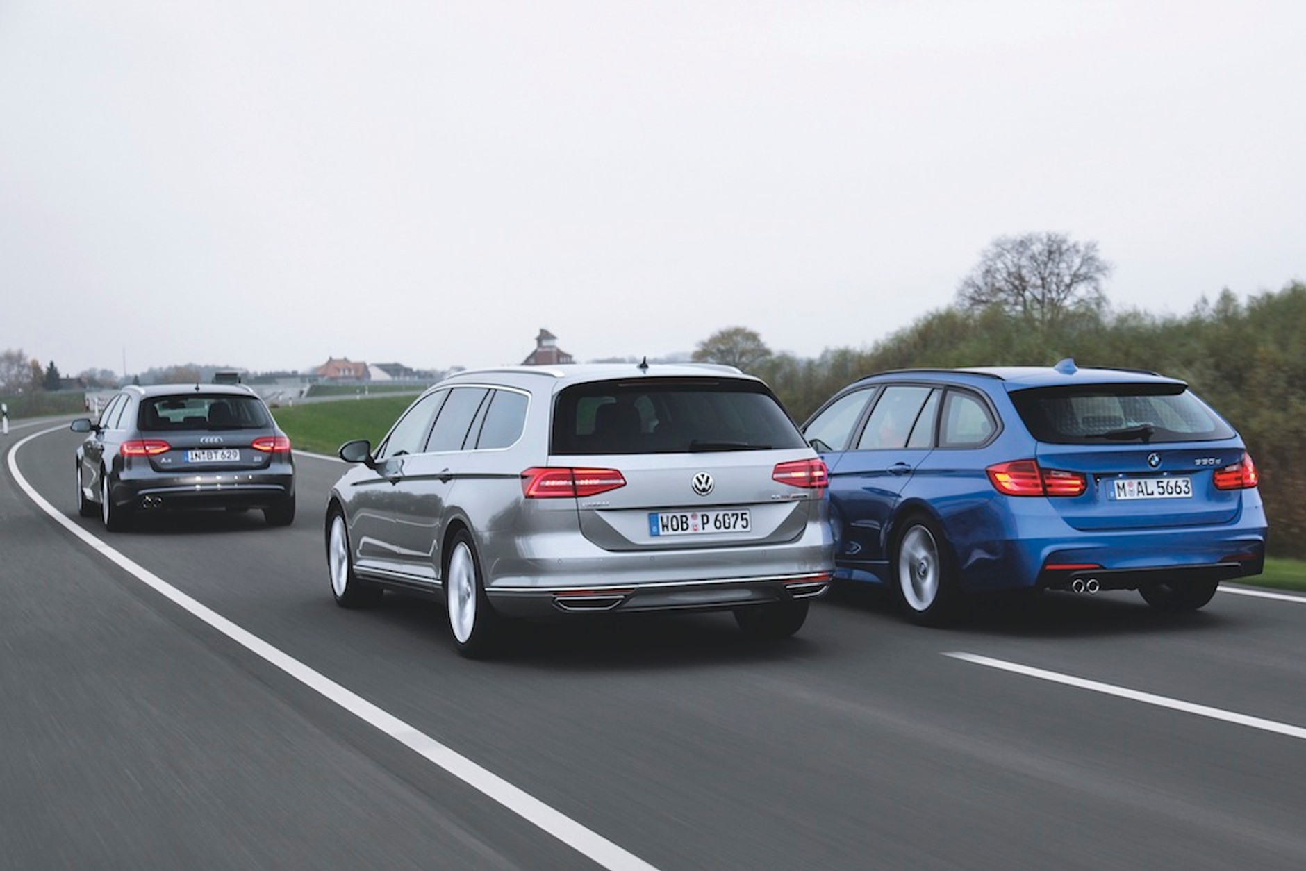 Volkswagen Passat, Audi A4, BMW seria 3