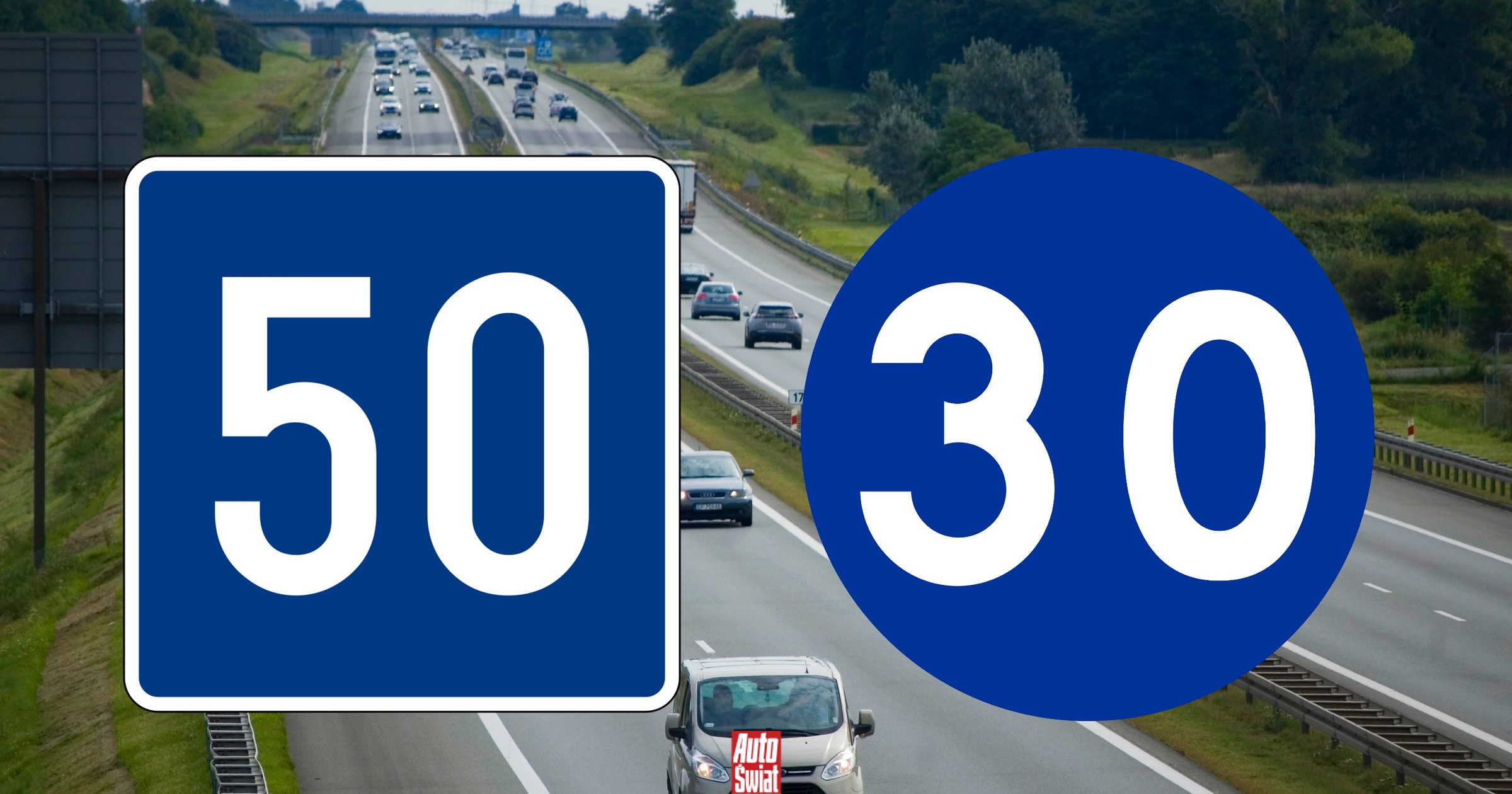 Dwa prawie identyczne znaki z liczbami. Mają inne znaczenie, ale kierowcy ich nie rozróżniają