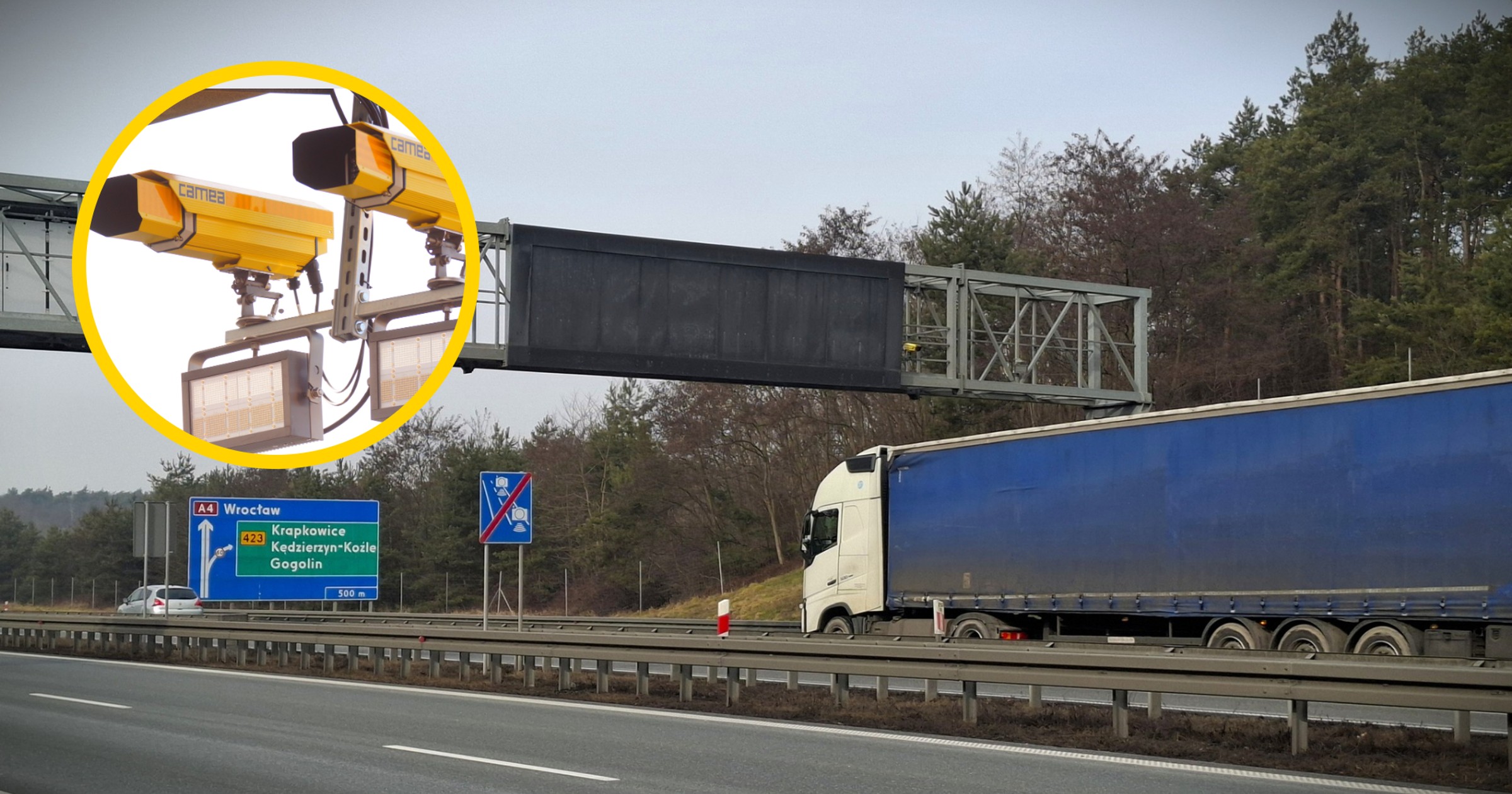 Nowy odcinkowy pomiar prędkości na A4 - zdjęcie ilustracyjne