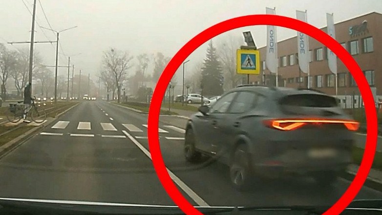 Kierowca Cupry naraził życie pieszego