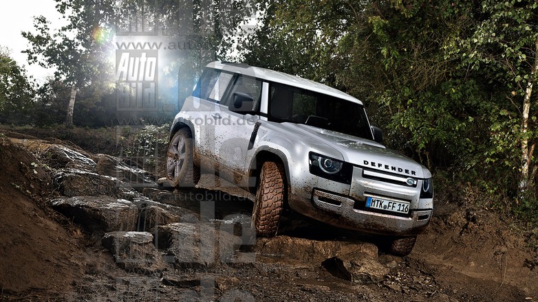 Land Rover Defender 90: producent nie postawił na design retro (tak jak to zrobił Mercedes z klasą G), lecz nadał Defenderowi nowoczesny design