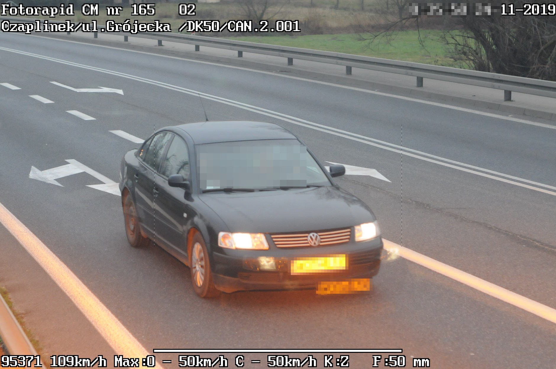 Zdjęcie z fotoradaru