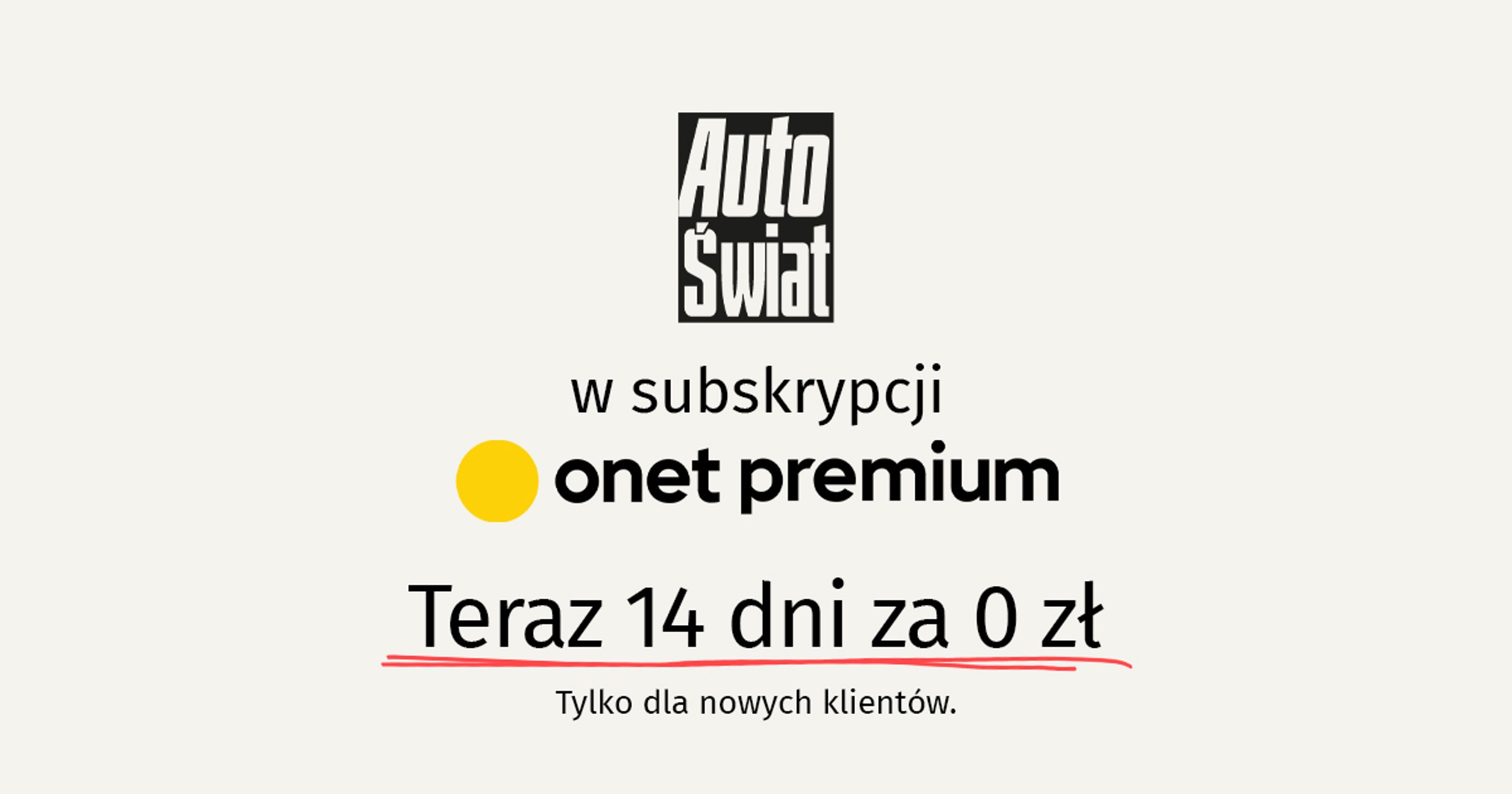 Onet Premium za 0zł przed 14 dni