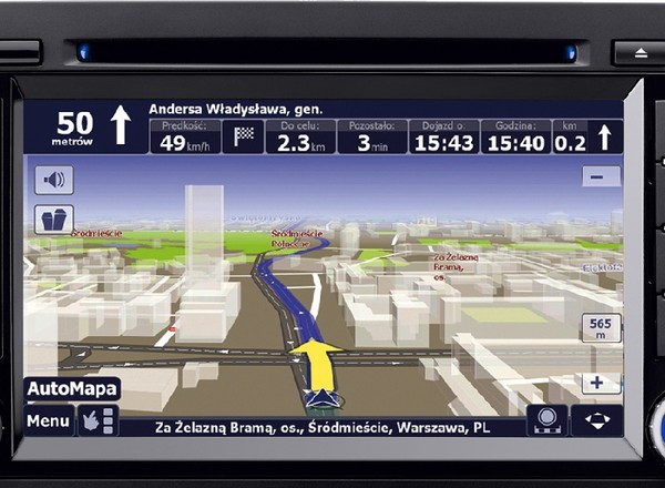 Blaupunkt z AutoMapą do VW