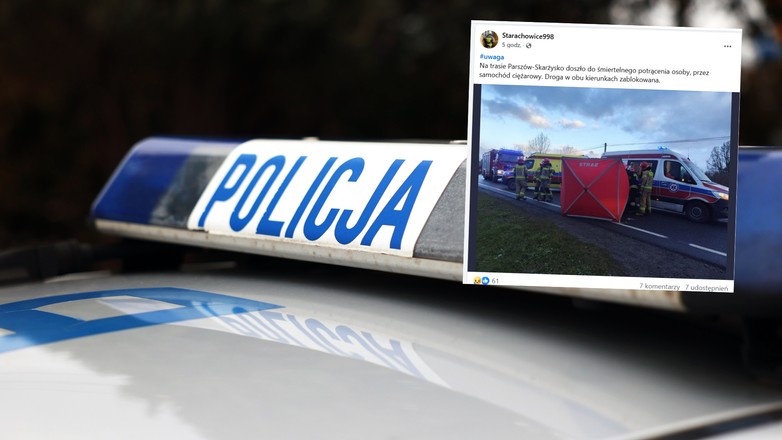 14-latka została śmiertelnie potrącona przez ciężarówkę na oznakowanym przejściu dla pieszych (Screen:Facebook.com/@Starachowice998)