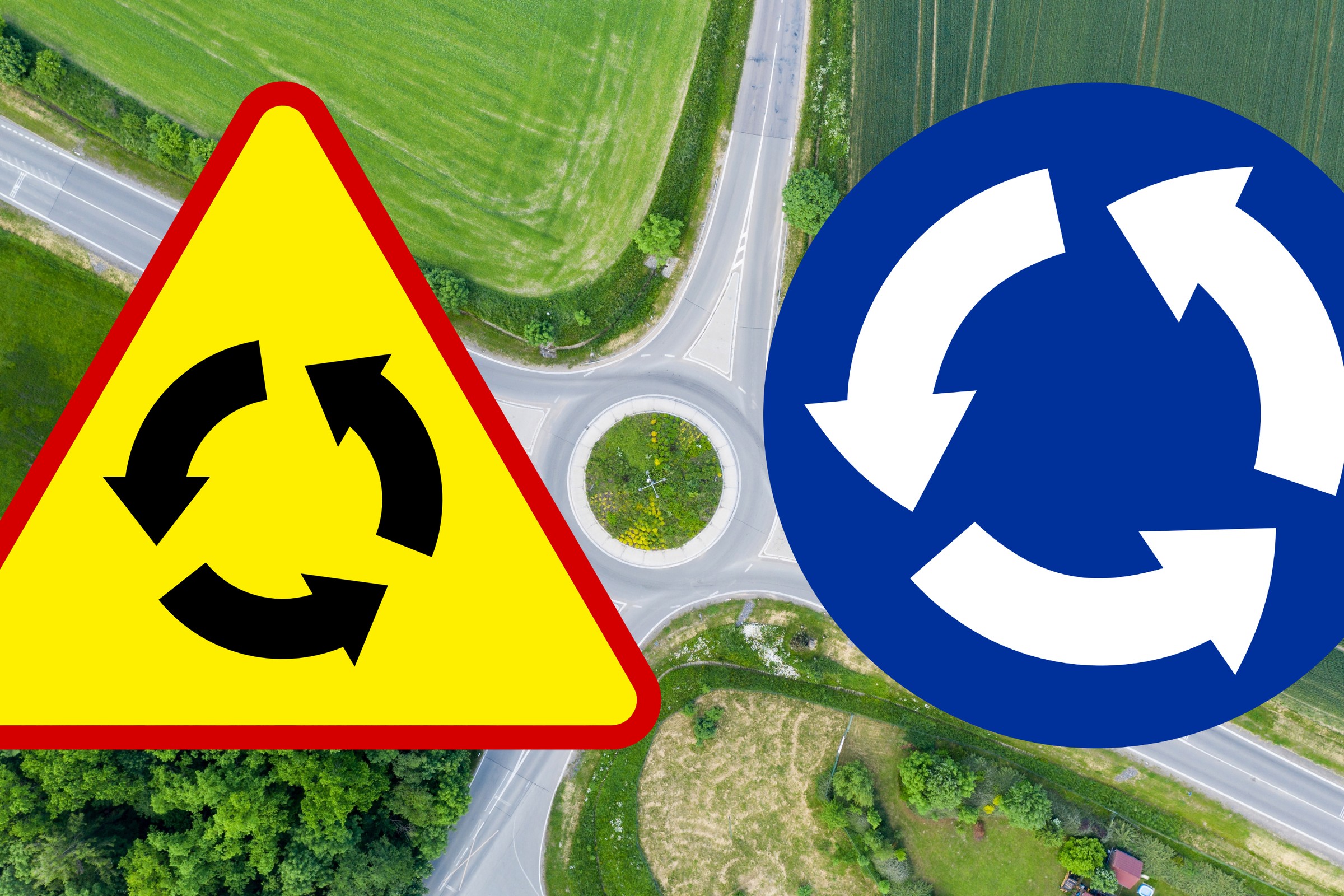 Kierowcy wciąż mylą znaki A-8 i C-12. Mandaty choćby do 1000 zł za pomyłkę na rondzie