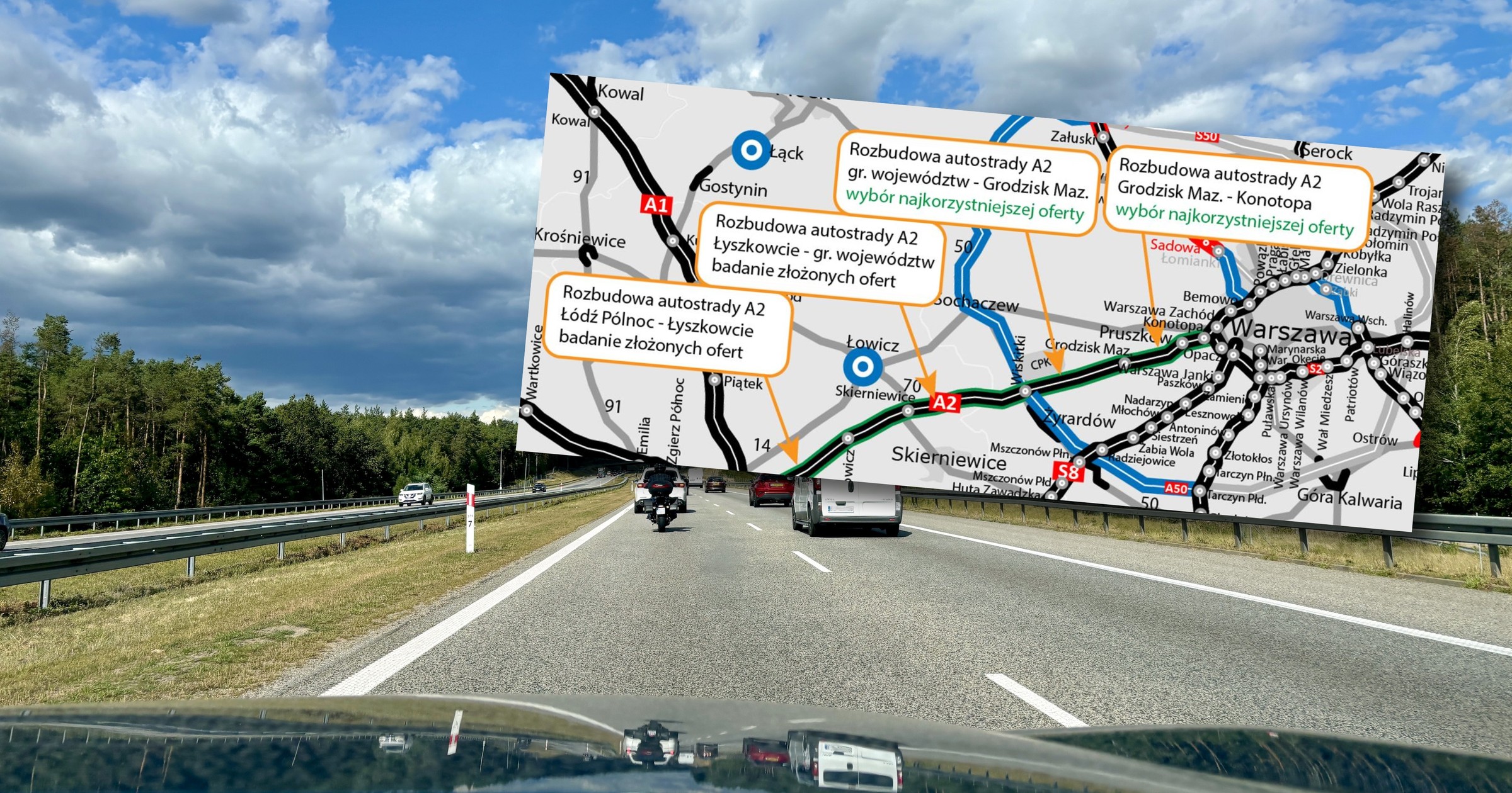 Wyłoniono wykonawcę rozbudowy o trzeci pas autostrady A2