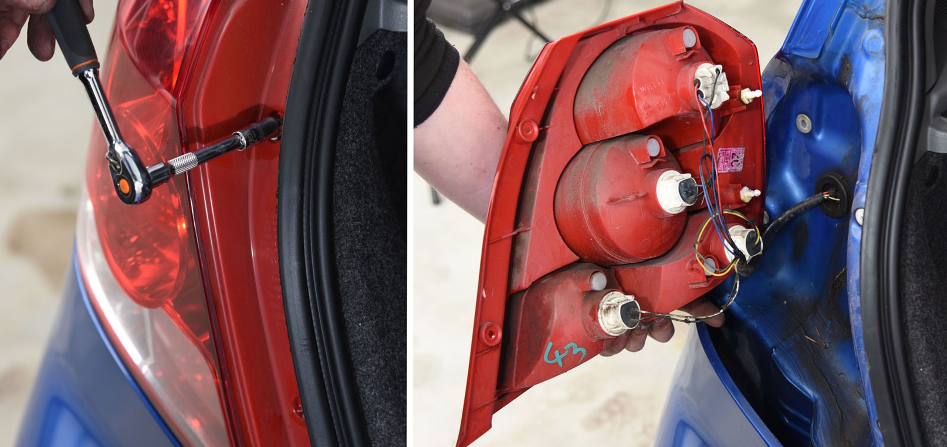 Serwis Chevroleta Aveo 1.4: lampa tylna