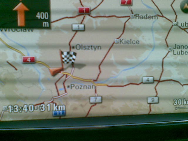 Mapa Polski wg. Porsche